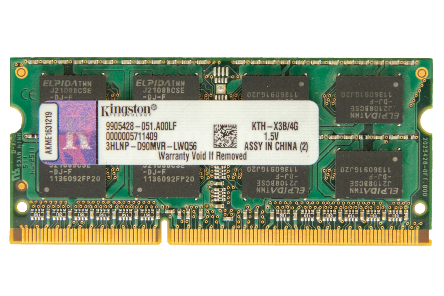 4GB DDR3L Kingstone رم DDR3 لپتاپ کینگستون 4 گیگ 1600