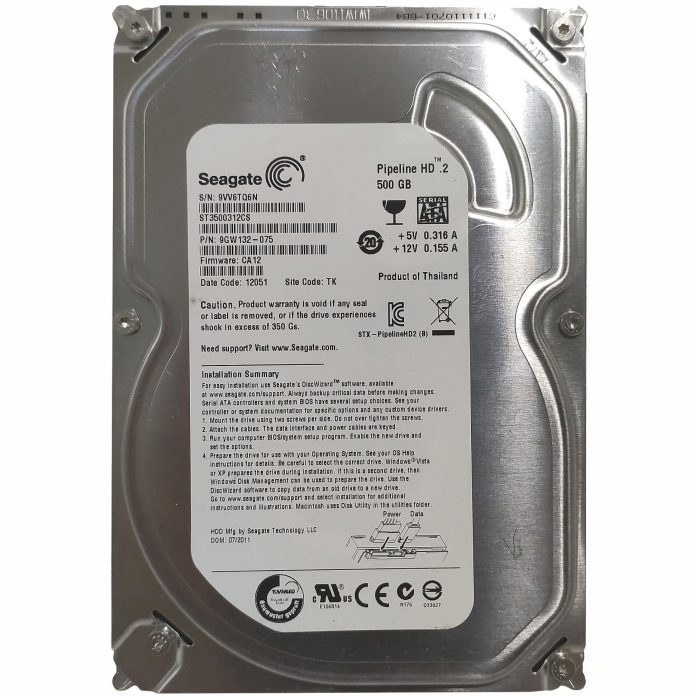 500GB seagate هارد کامپیوتر اینترنال Seagate Pipeline HD 2 - 500GB - تصویر 1