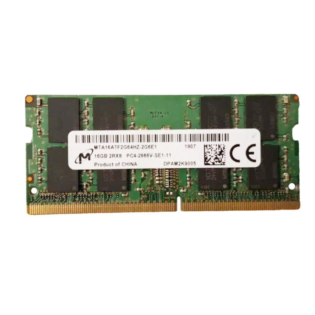 رم DDR4 لپتاپ میکرون 16 گیگ با فرکانس 2666